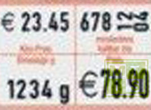 Etiket (semi-permanent) 26x16 (per 1.000st.)