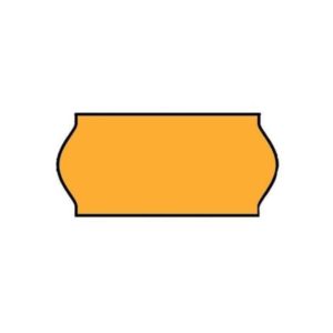 Etiket (permanent) 26x12 Fluor Oranje (per 54.000st.)