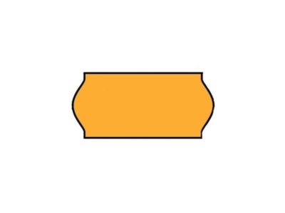 Etiket (permanent) 26x12 Fluor Oranje (per 54.000st.)